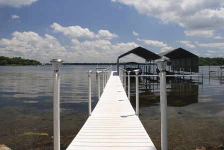 Dock Glo dock lights during the day